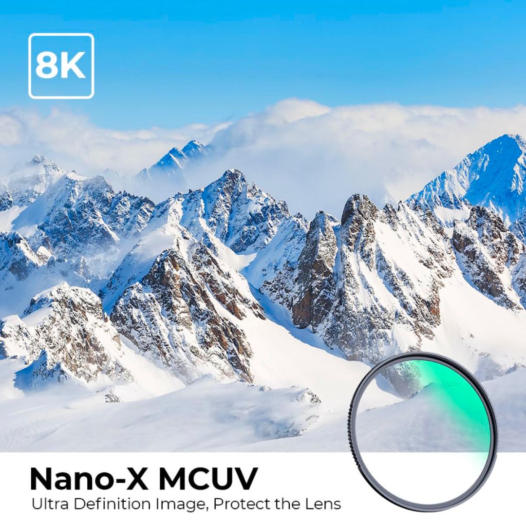 K&F Concept 58mm MCUV Filter Multi-Layer Coatings HD/Hydrophobic/Scratch Resistant/Ultra-Slim Nano-X Series KF01.967 - 2